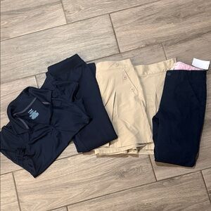 Cat & Jack Girls uniform bundle in mixed sizes